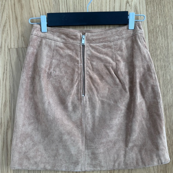 Ena Pelly suede & leather mini skirt size US 4 - Picture 2 of 9